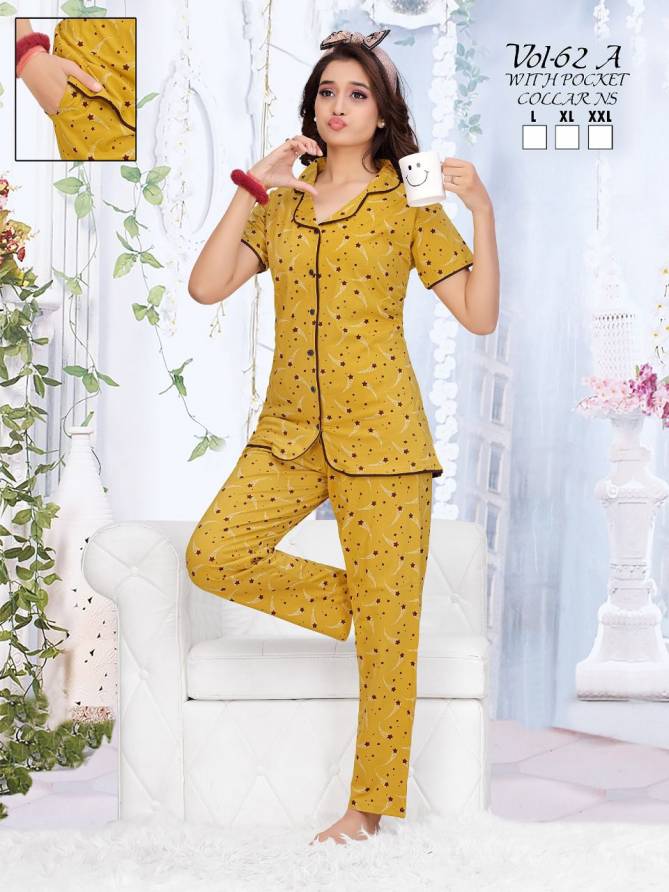 Summer Special C Ns Vol 62 A Night Wear Hosiery Cotton Wholesale Night Suits
